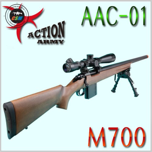 [액션아미] ACTION ARMY AAC-01 / M700 (볼트액션 가스식 스나이퍼건 우드스톡장착)