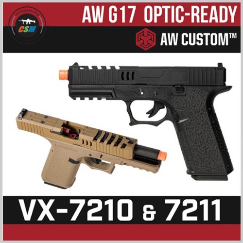 [WE] AW G17 VX72 GBB + 사은품패키지 (색상선택 / 옵틱레디 가스권총)