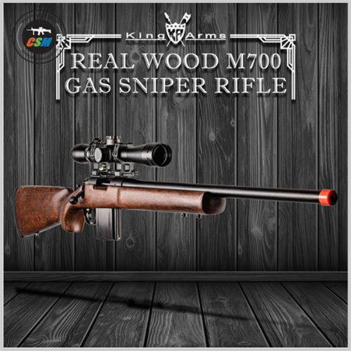 [킹암스] M700 Real Wood Sniper Rifle (가스식 볼트액션 스나이퍼건 리얼우드 저격총)