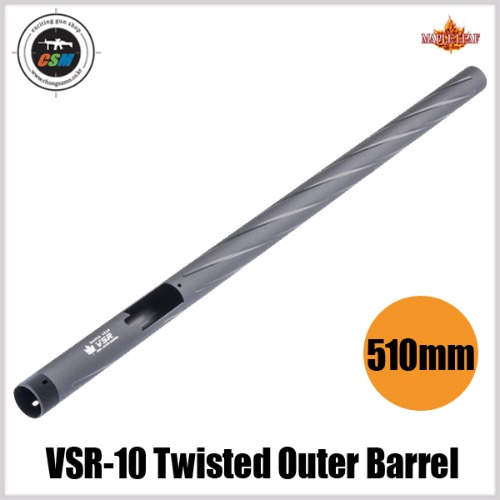 [Maple Leaf] VSR-10 Twisted Outer Barrel 645mm for inner barrel 510mm