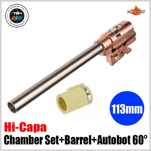 [Maple Leaf] Hi-Capa 5.1 Chamber Set with 6.02 GBB 113mm inner Barrel &amp; Autobot 60° hop up bucking