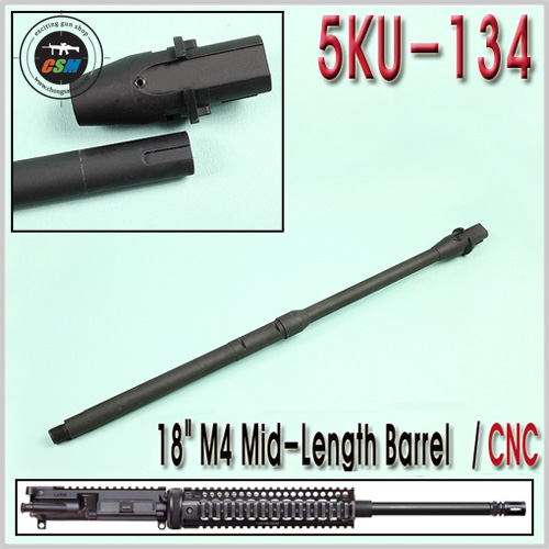 18 M4 Mid Length Barrel / CNC