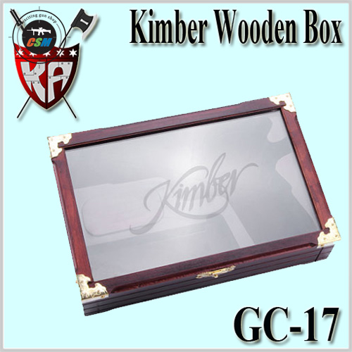 M1911 Kimber Wooden Box With Glass