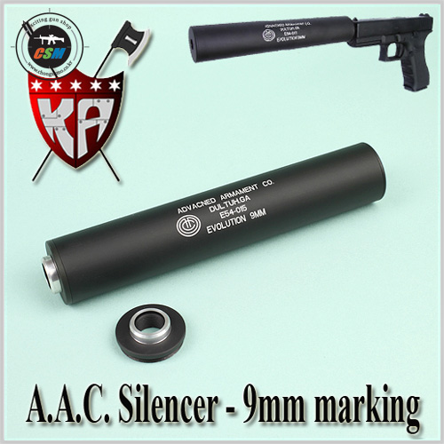 [+- 정역] A.A.C. Silencer - 9mm Marking