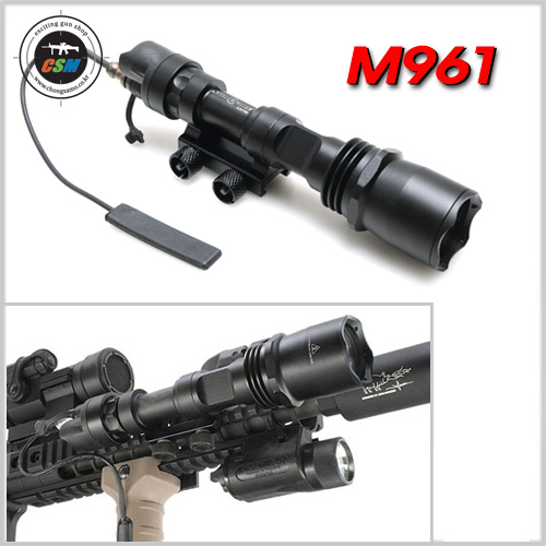 [레플리카] M961 Tactical Light LED Version Super Bright 라이트 (BK)