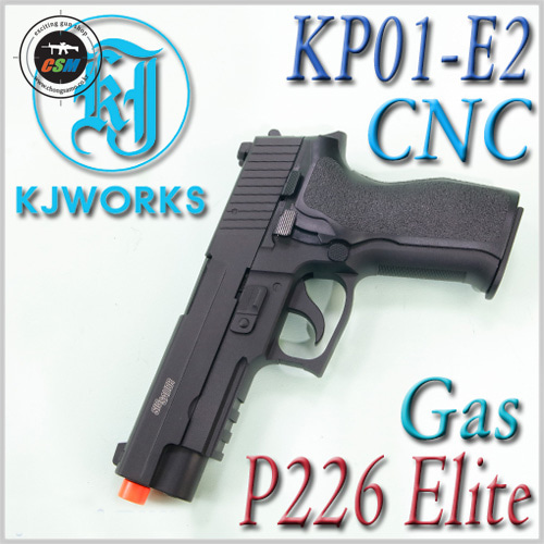[KJW] KP-01 P226 E2 GBB + 사은품패키지 (풀메탈 가스건 핸드건 서바이벌 비비탄총)