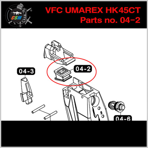 [VFC] UMAREX HK45CT [Parts no. 04-02]