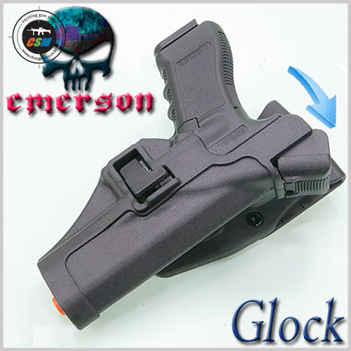 Glock Serpa Auto Lock Duty Holster / BK