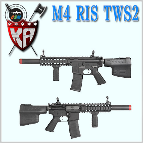 [KING ARMS] M4 RIS TWS AEG - Type2 (킹암스 전동건 서바이벌 비비탄총 모스펫회로장착)