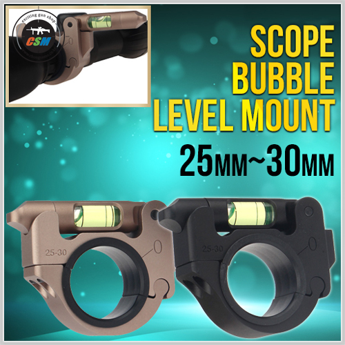 [링마운트] Scope Bubble Level Mount (25mm~30mm) - 색상선택