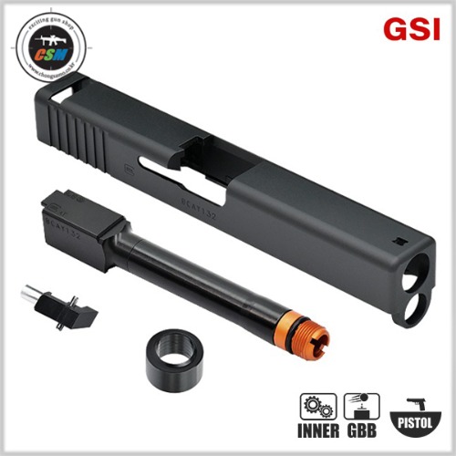 [GSI] Non Tilting Metal Slide Set for Marui  Glock17 Gen4 (마루이 글록17젠4 메탈슬라이드 논틸팅아웃바렐)