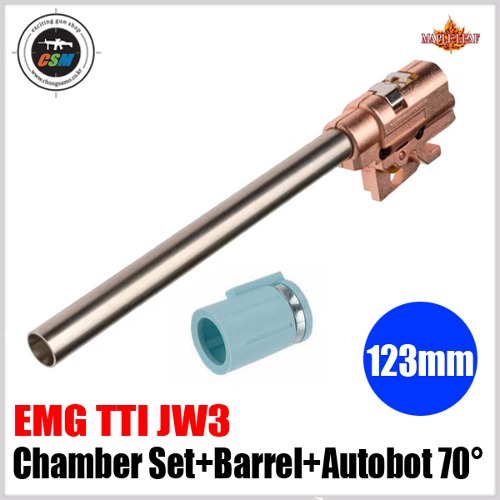 [Maple Leaf] Hi Capa Chamber Set with 6.02 GBB 123mm inner Barrel &amp; Autobot 70° hop up bucking for EMG TTI JW3
